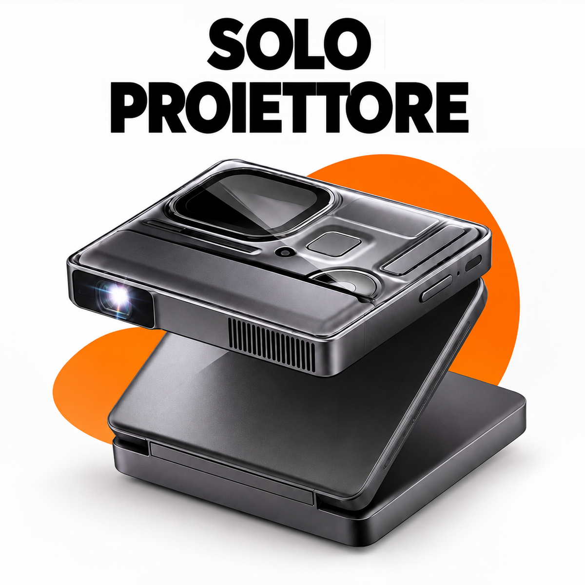 Mini proiettore portatile DLP con batteria integrata – supporto 1080p, WiFi dual band e Bluetooth