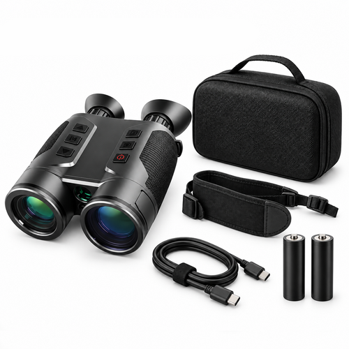 Binocolo termico con telemetro laser e GPS per osservazione notturna