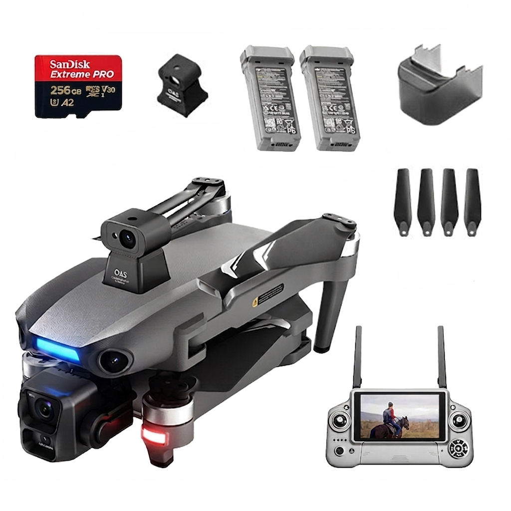 Drone termico professionale con telecamera 4K, infrarossi e GPS, per caccia, sicurezza e industria
