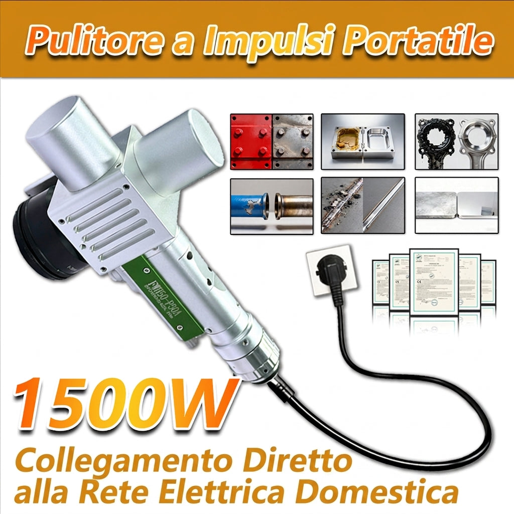 Pulizia a impulsi portatile FWH50-P30A: supporta 11 programmi di pulizia e consente un facile passaggio tra diversi processi.