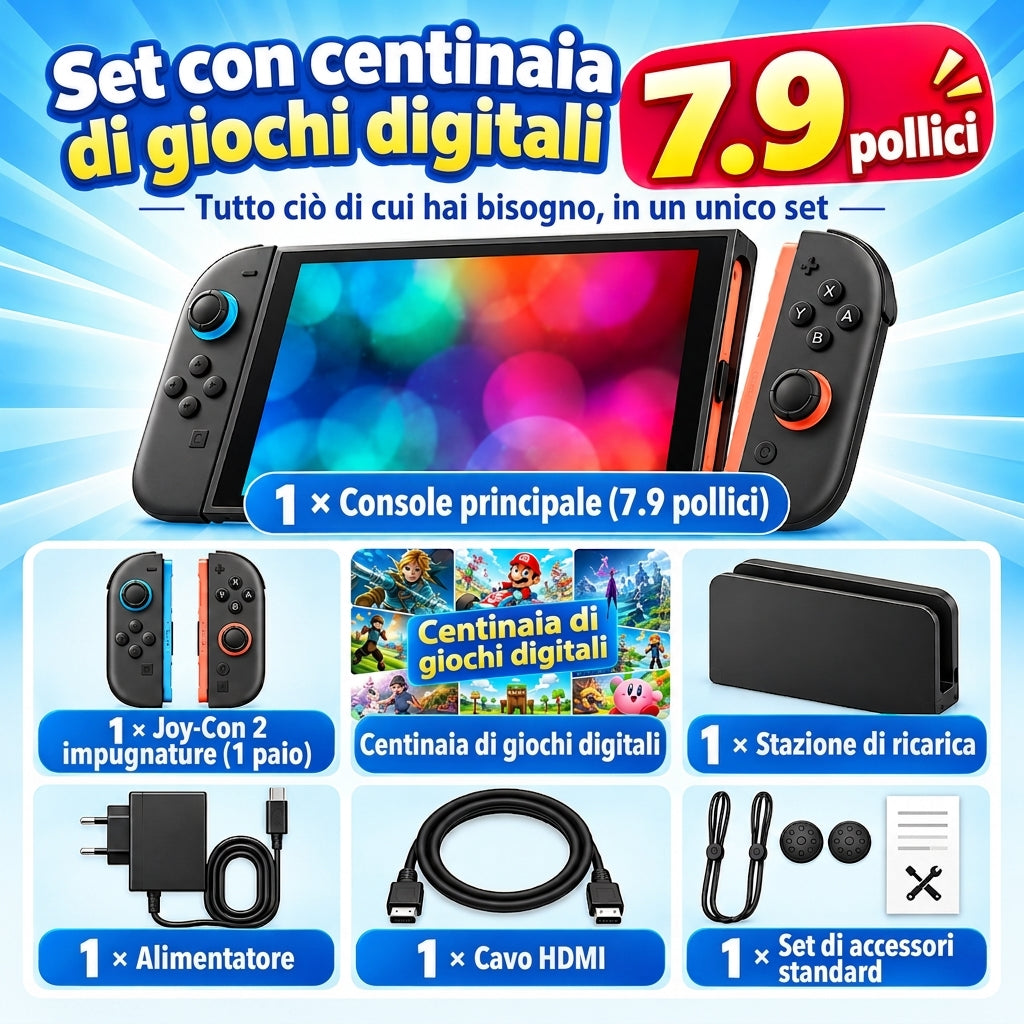 Console di gioco portatile per tutta la famiglia