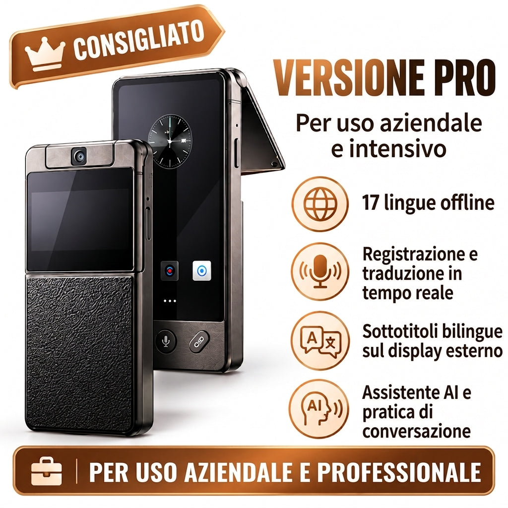 Traduttore vocale portatile multilingue – traduzione testi e riconoscimento immagini