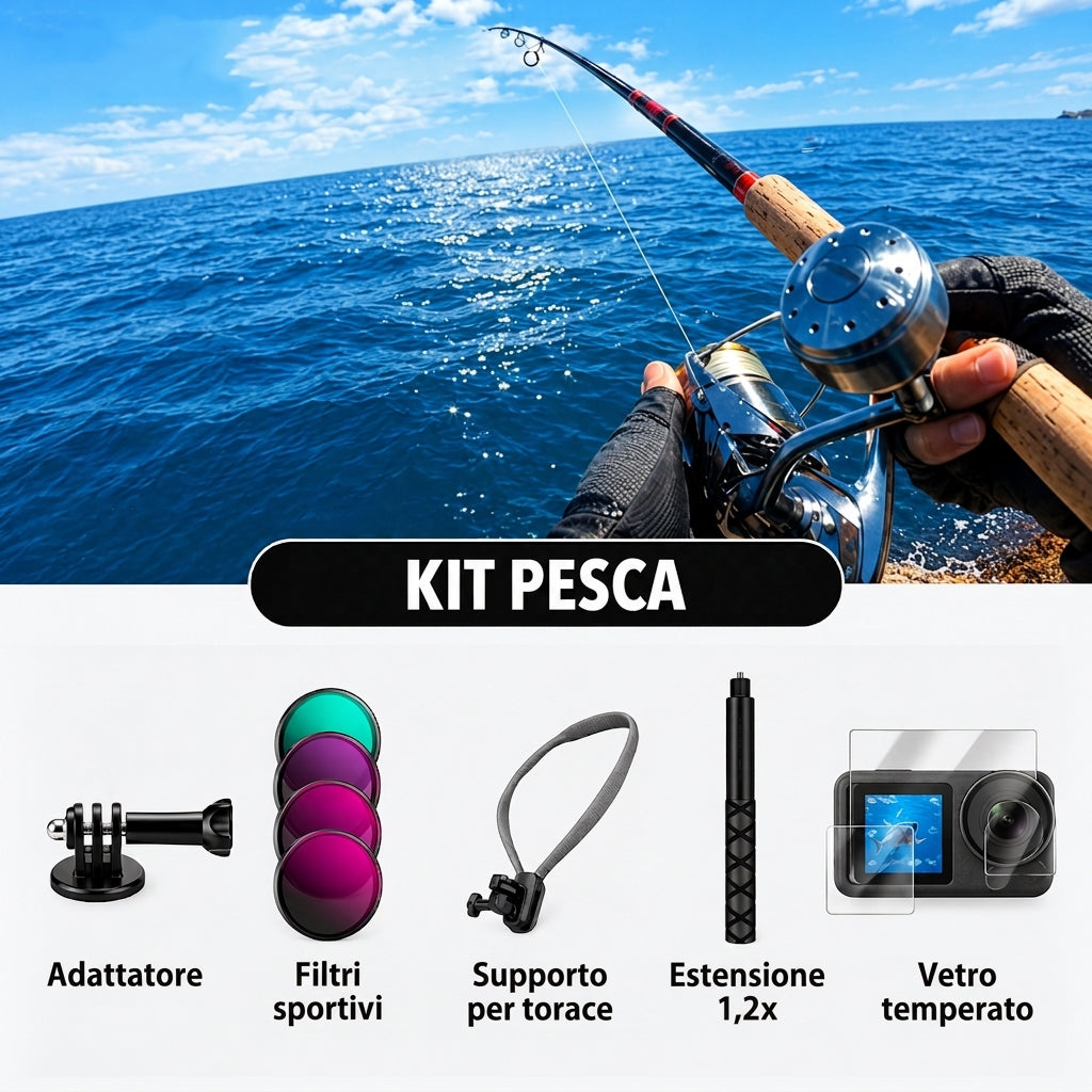 Action cam 4K 60 fps con stabilizzazione, WiFi e grandangolo